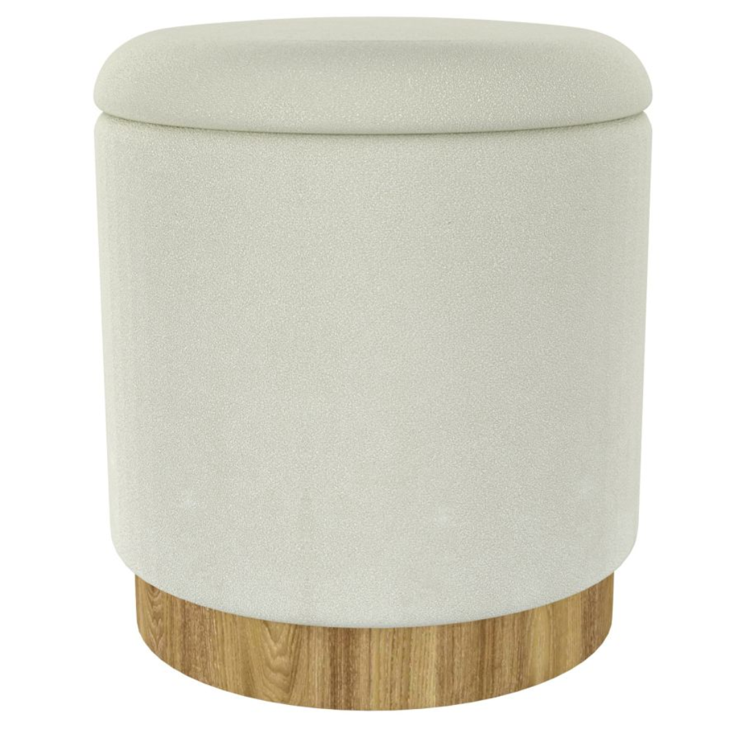 Pouf de rangement rond Alya