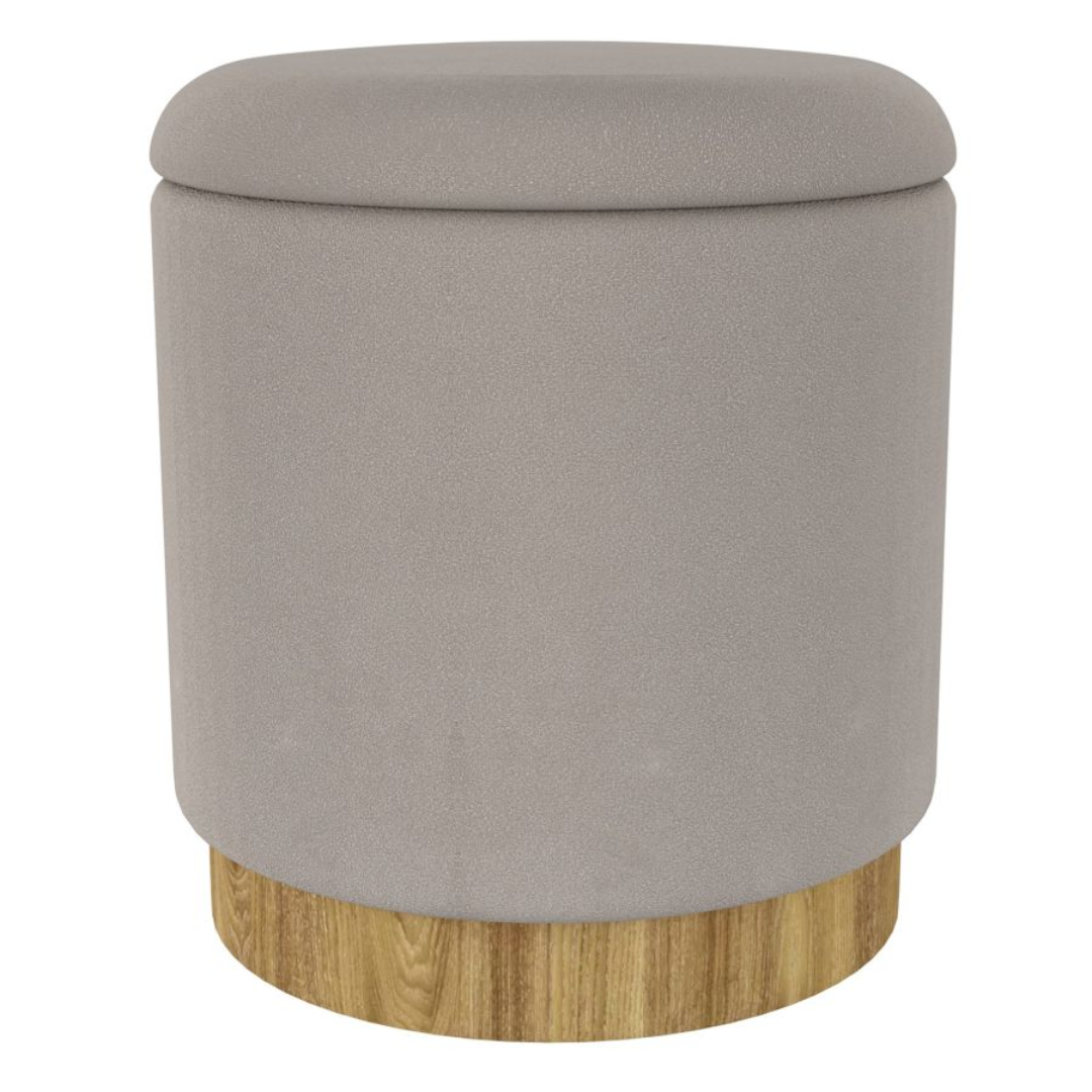 Pouf de rangement rond Alya