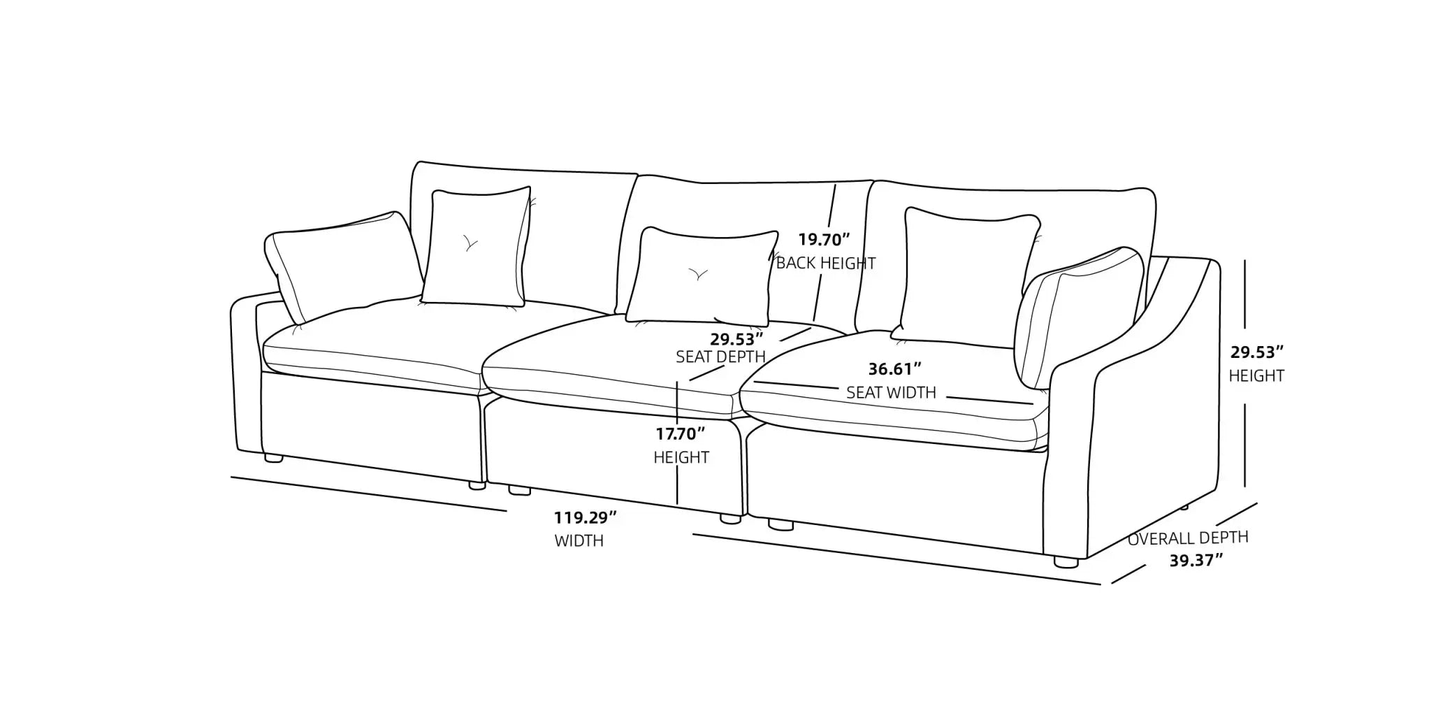 Sky Cloud Sectional Sofa