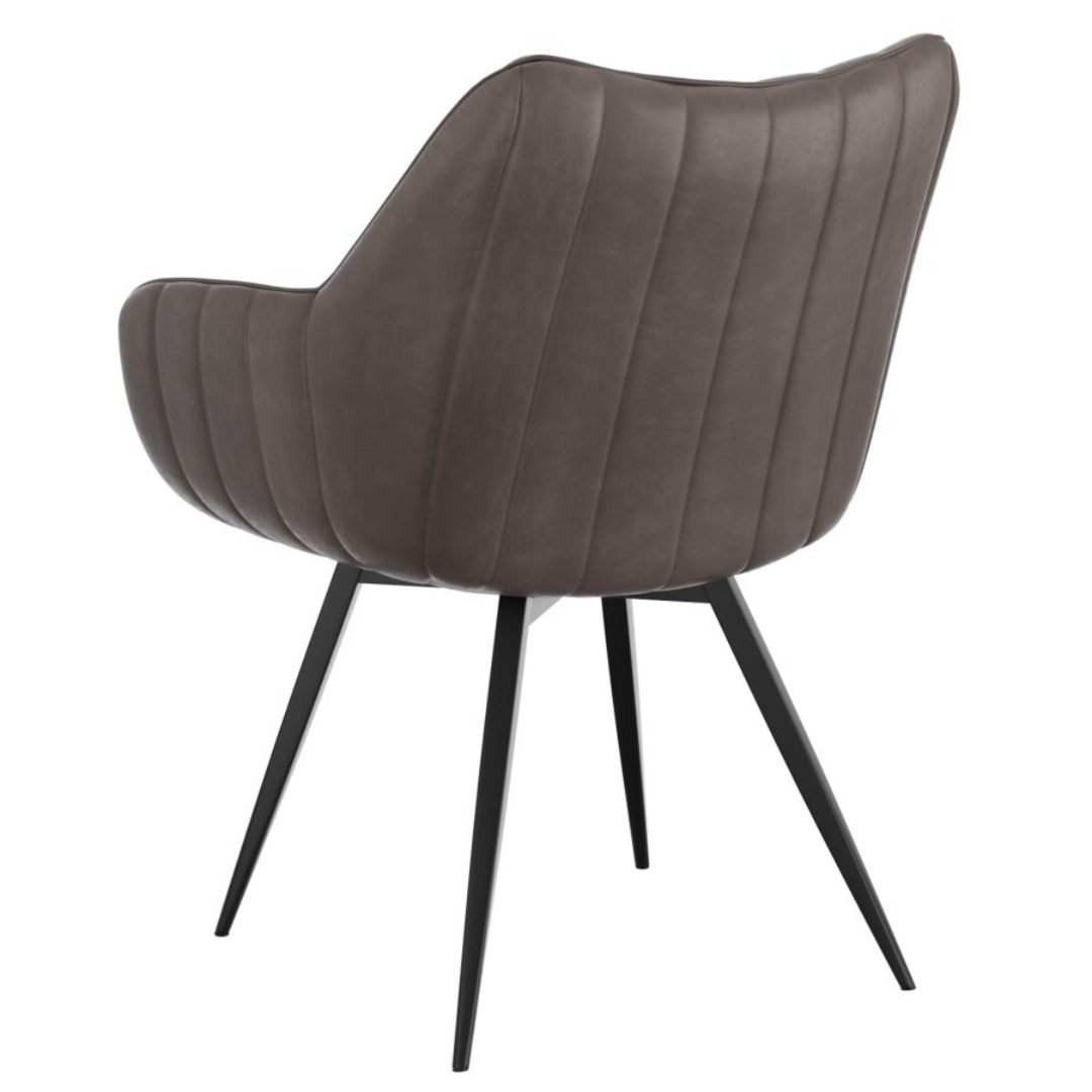 Chaise de salle à manger pivotante et d'appoint Talon, ensemble de 2