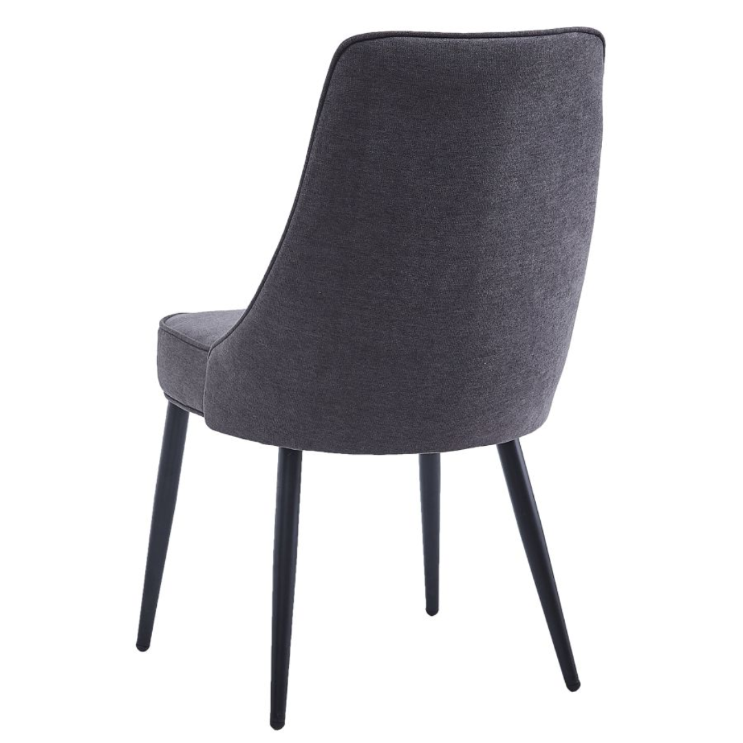 Chaise de salle à manger Koda, tissu, lot de 2