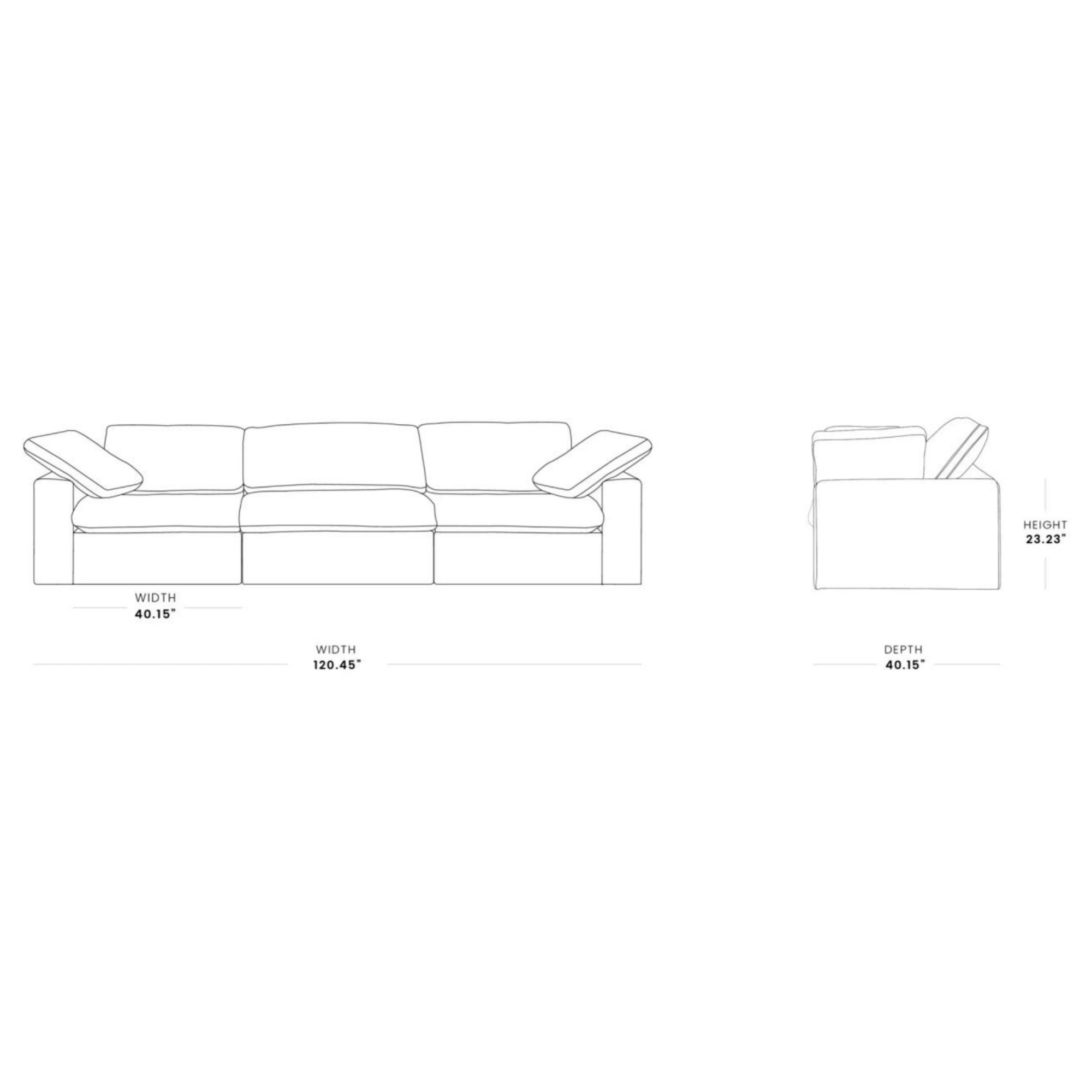 Zen Sky Cloud Sectional Sofa