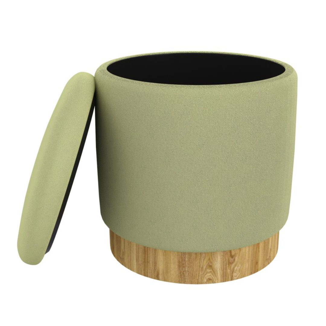 Pouf de rangement rond Alya