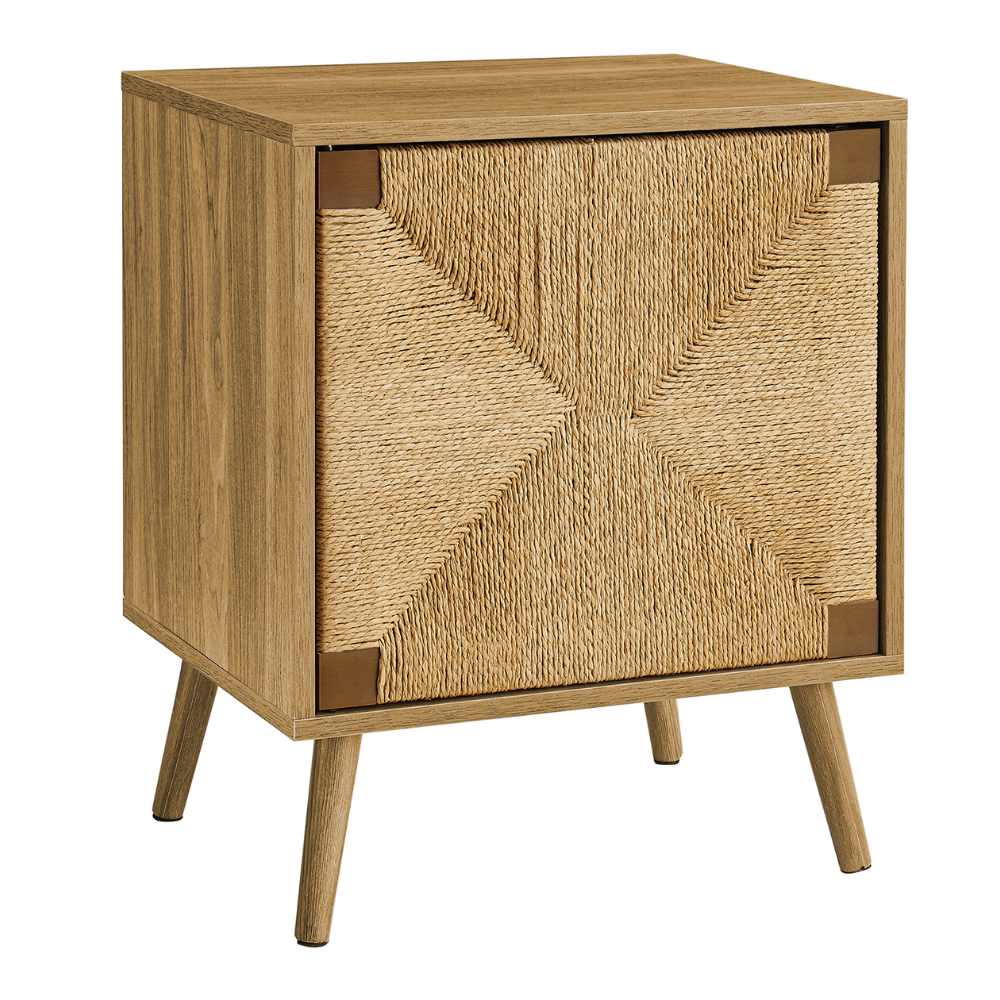 TABLE D'APPOINT - 23"H / NOYER CLAIR / TABLE D'APPOINT EN HERBE MARINE