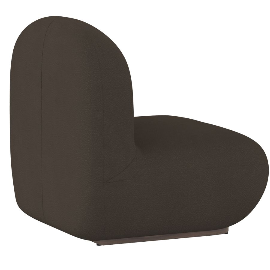 Fauteuil d'appoint Zilano en boucle anthracite