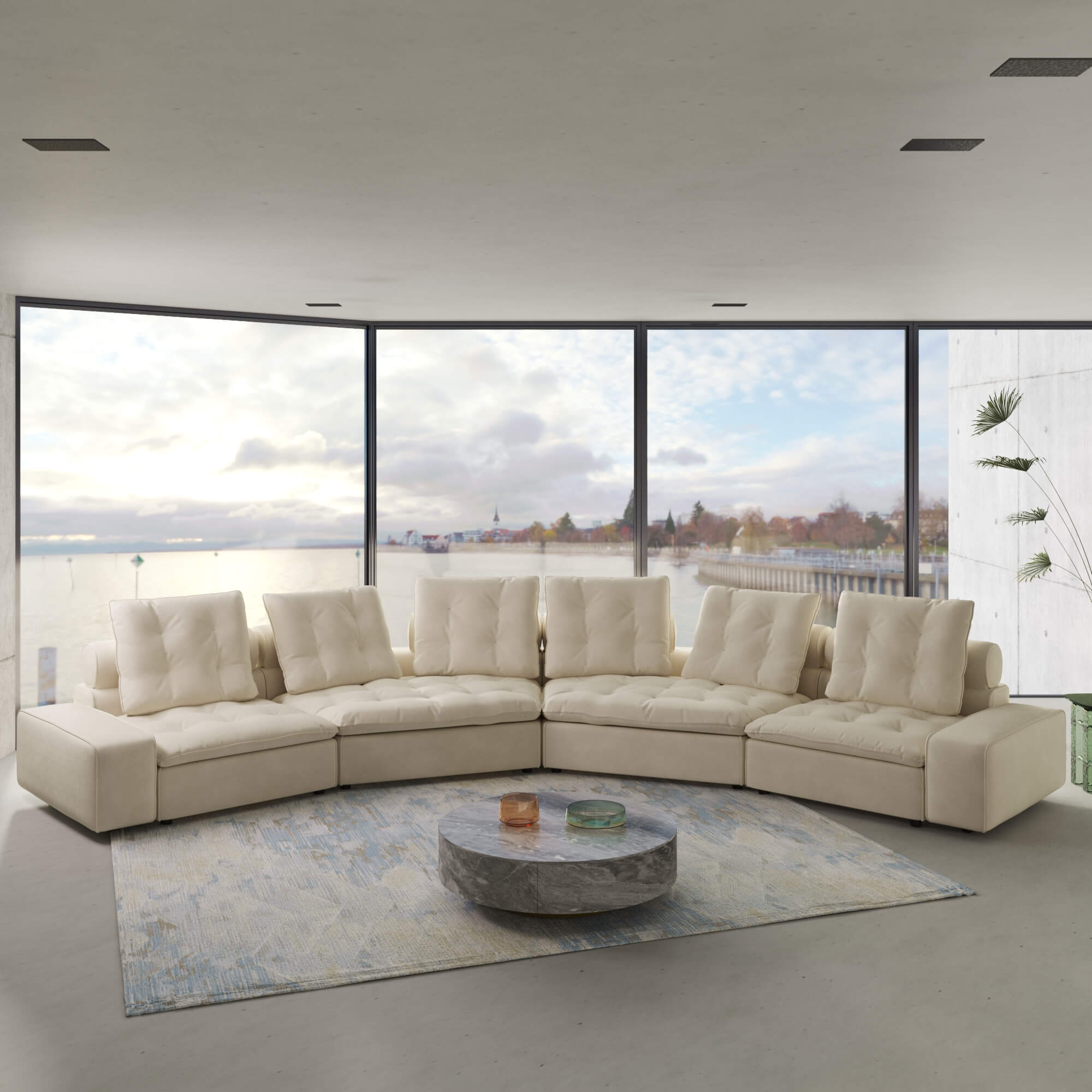 Sky Cloud Deluxe Adjustable Sectional Sofa