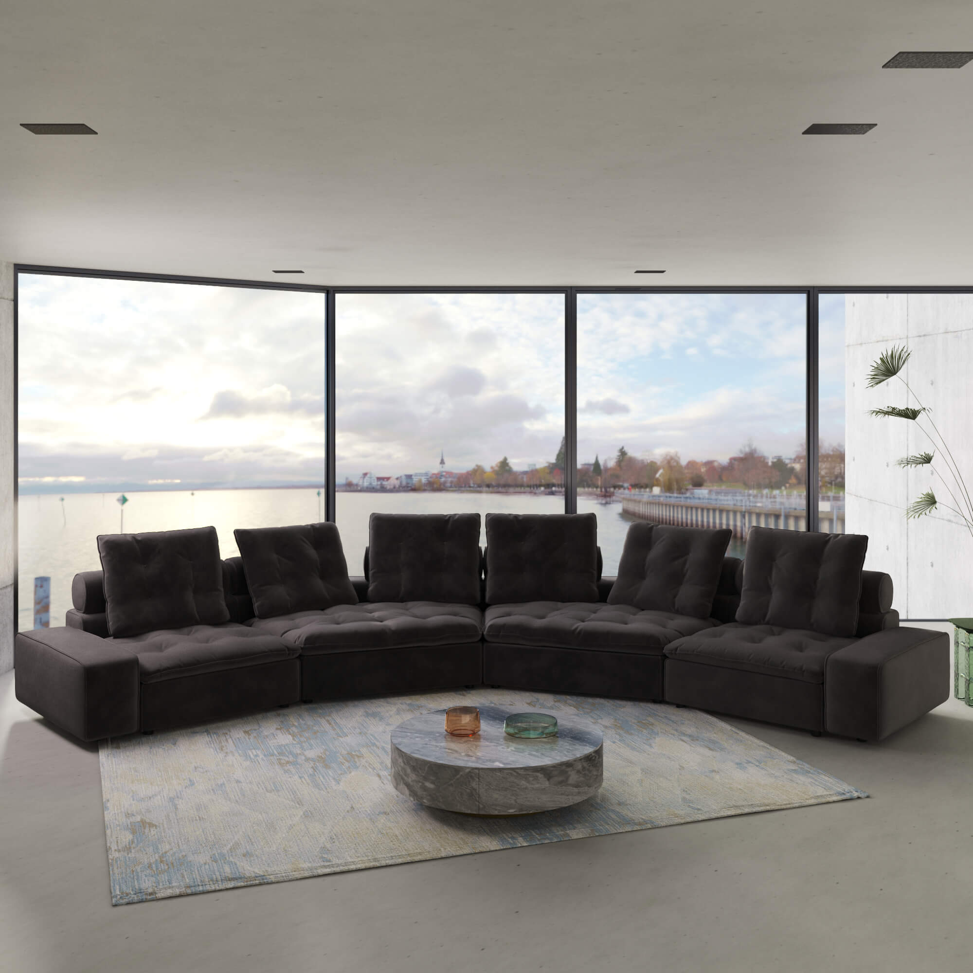 Sky Cloud Deluxe Adjustable Sectional Sofa