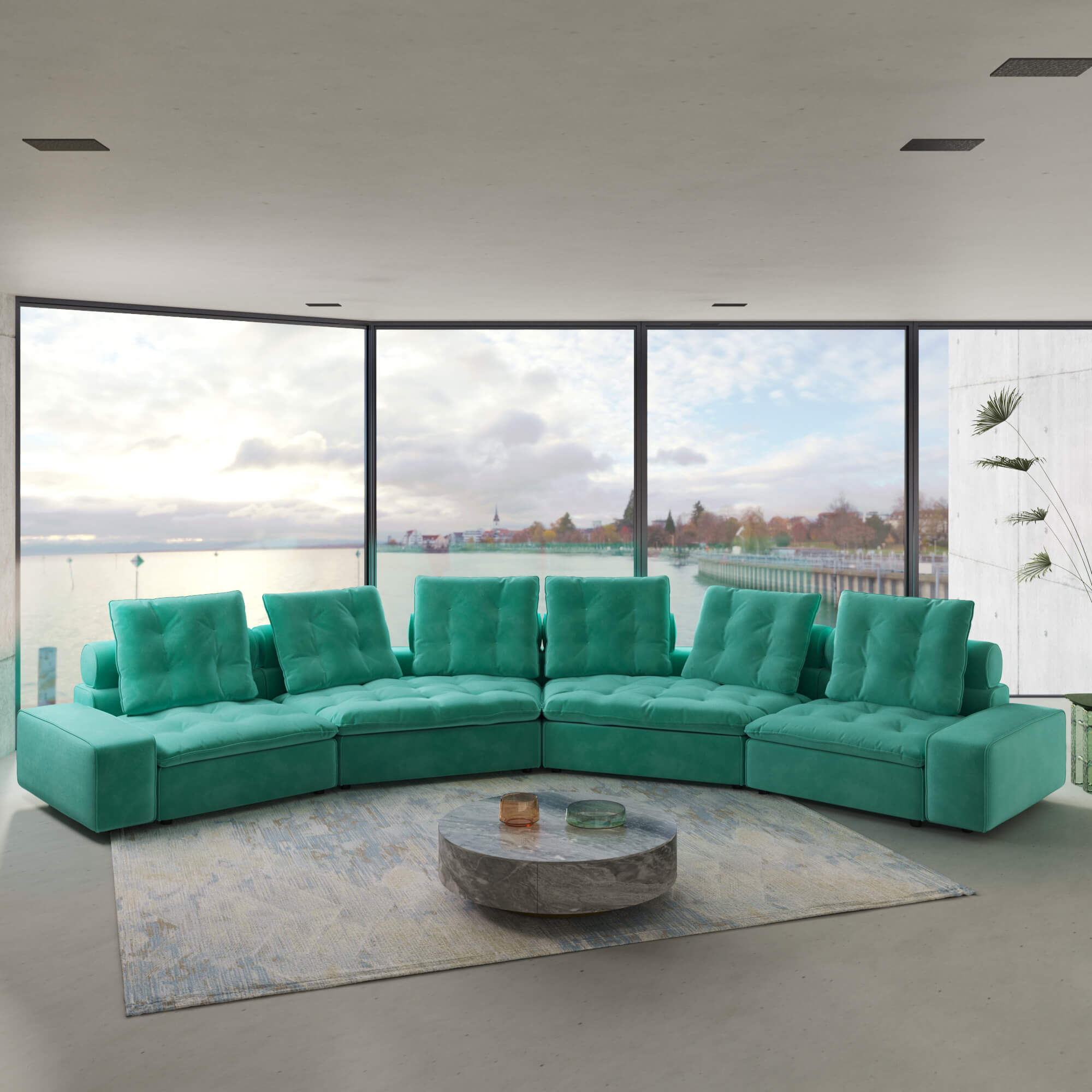 Sky Cloud Deluxe Adjustable Sectional Sofa