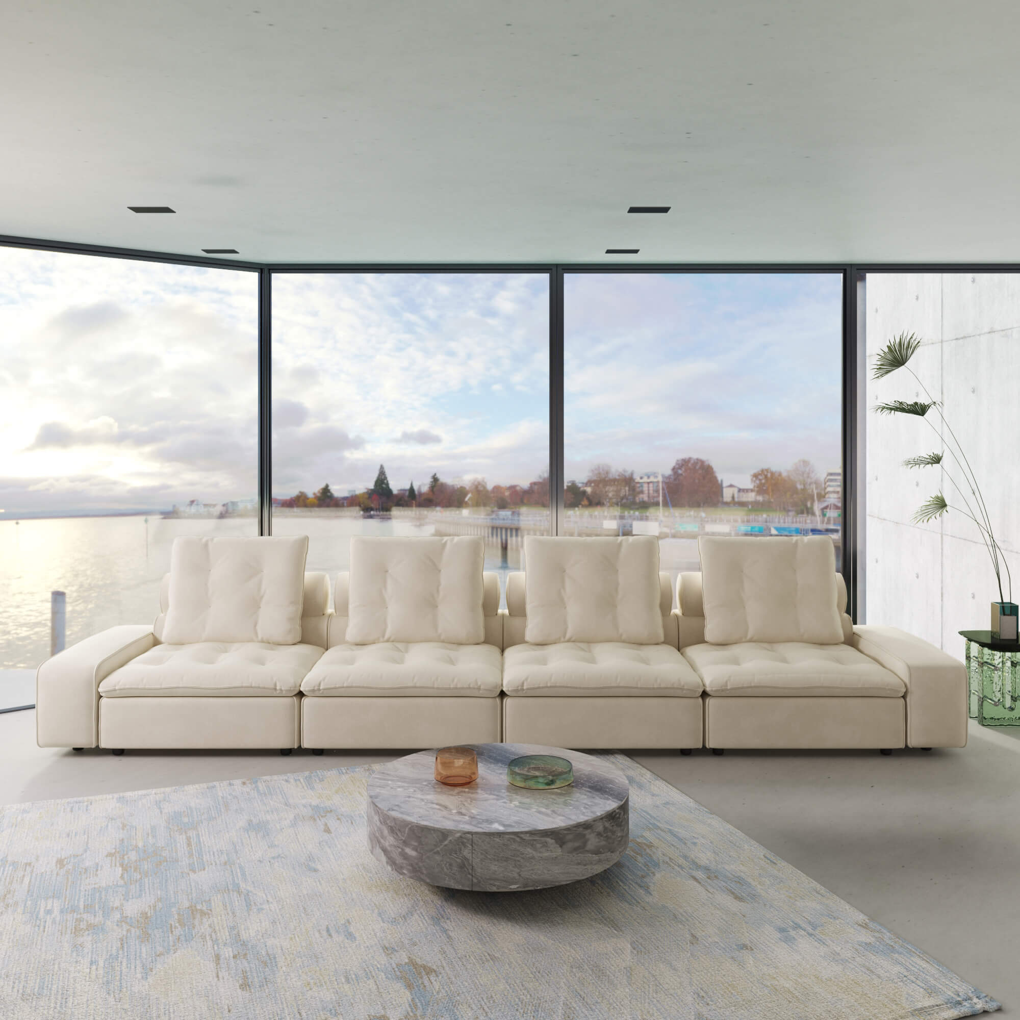 Sky Cloud Deluxe Adjustable Sectional Sofa