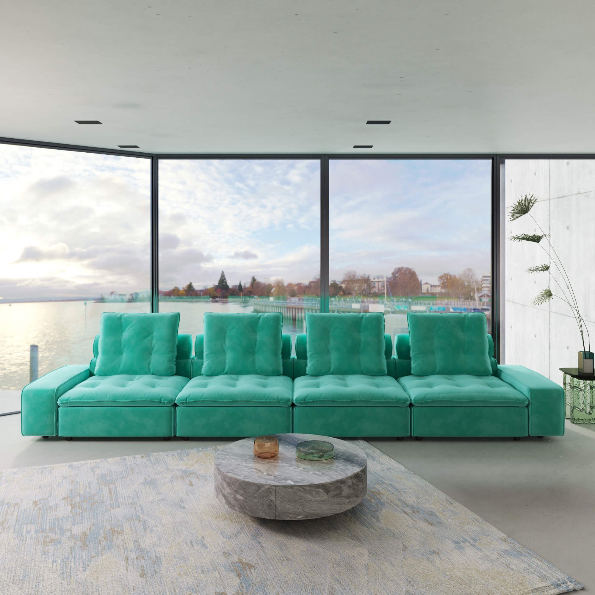 Sky Cloud Deluxe Adjustable Sectional Sofa