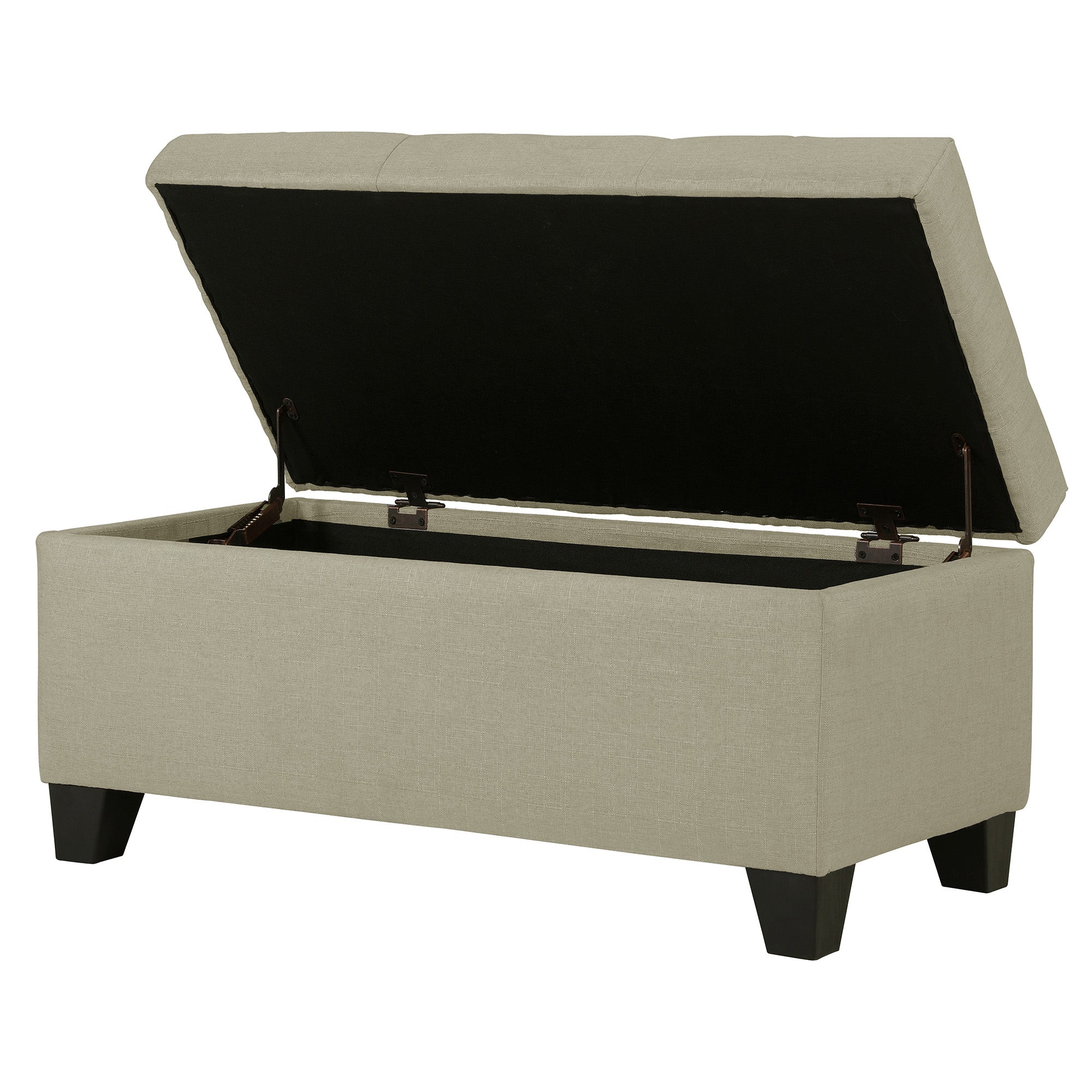 Harper Storage Ottoman-Beige