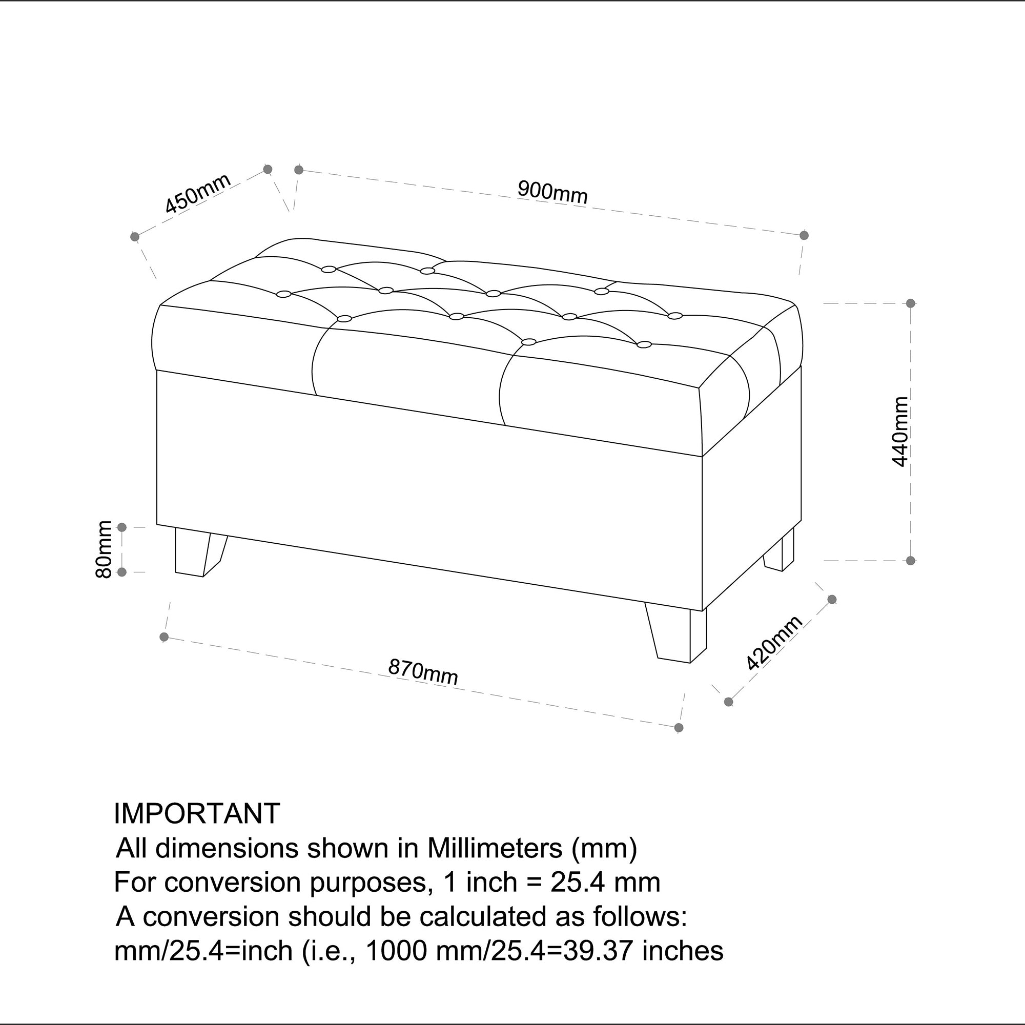 Harper Storage Ottoman-Beige