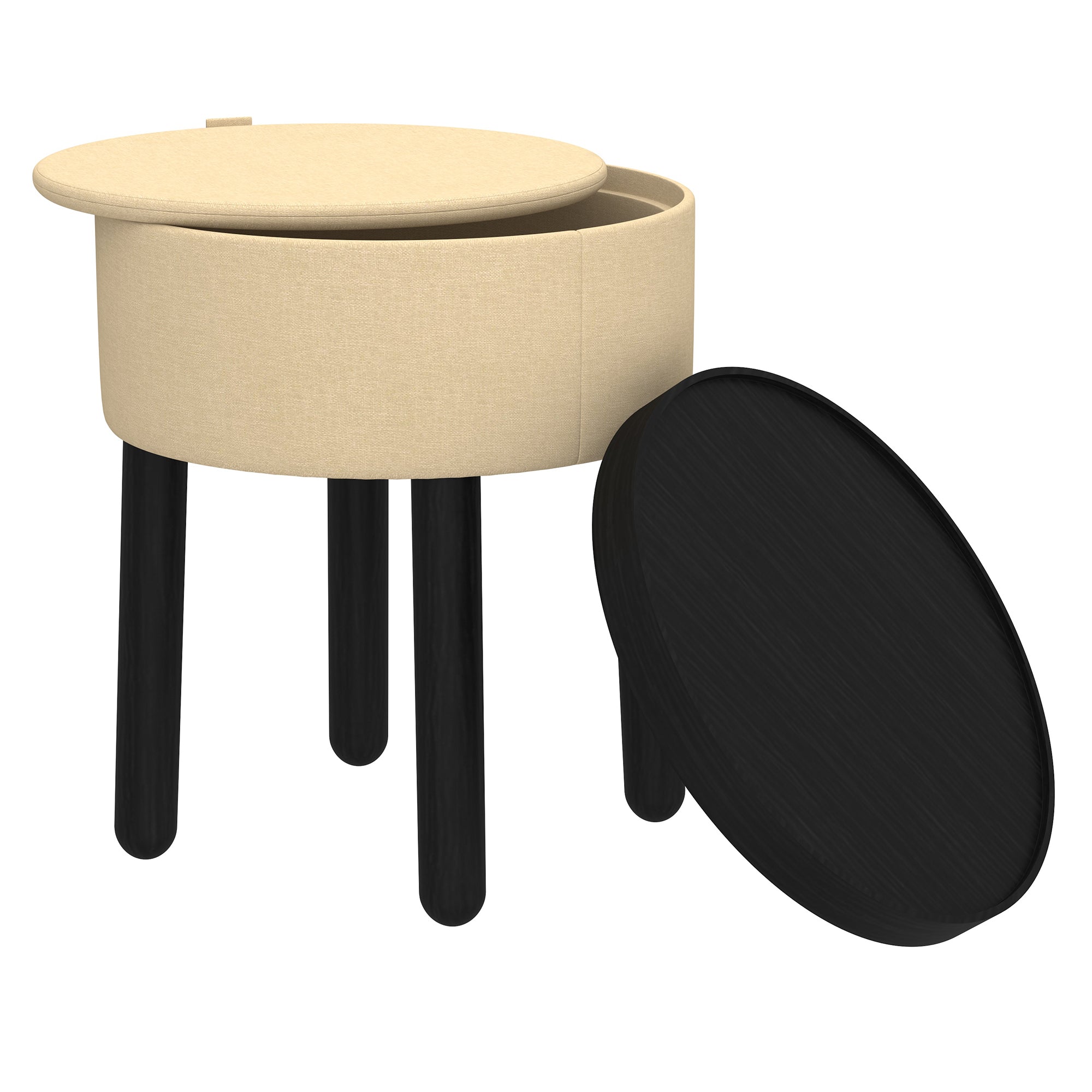 Pouf de rangement Polly