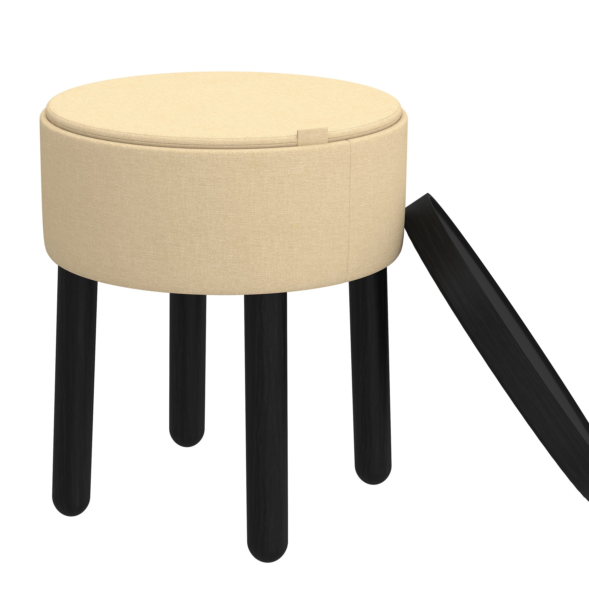 Pouf de rangement Polly