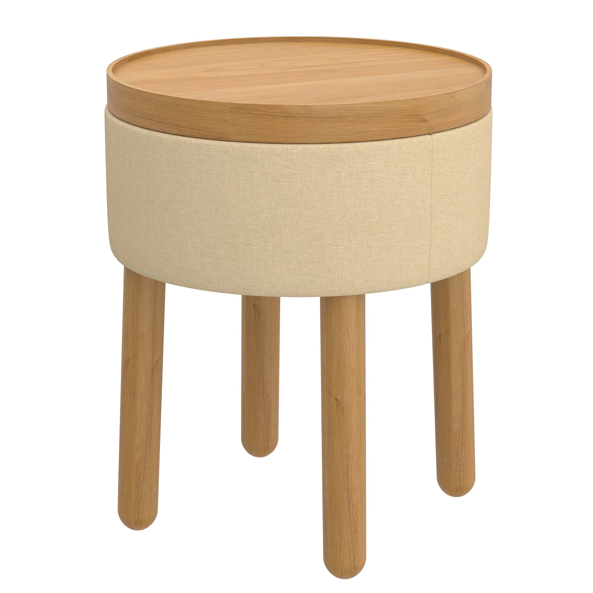 Pouf de rangement Polly
