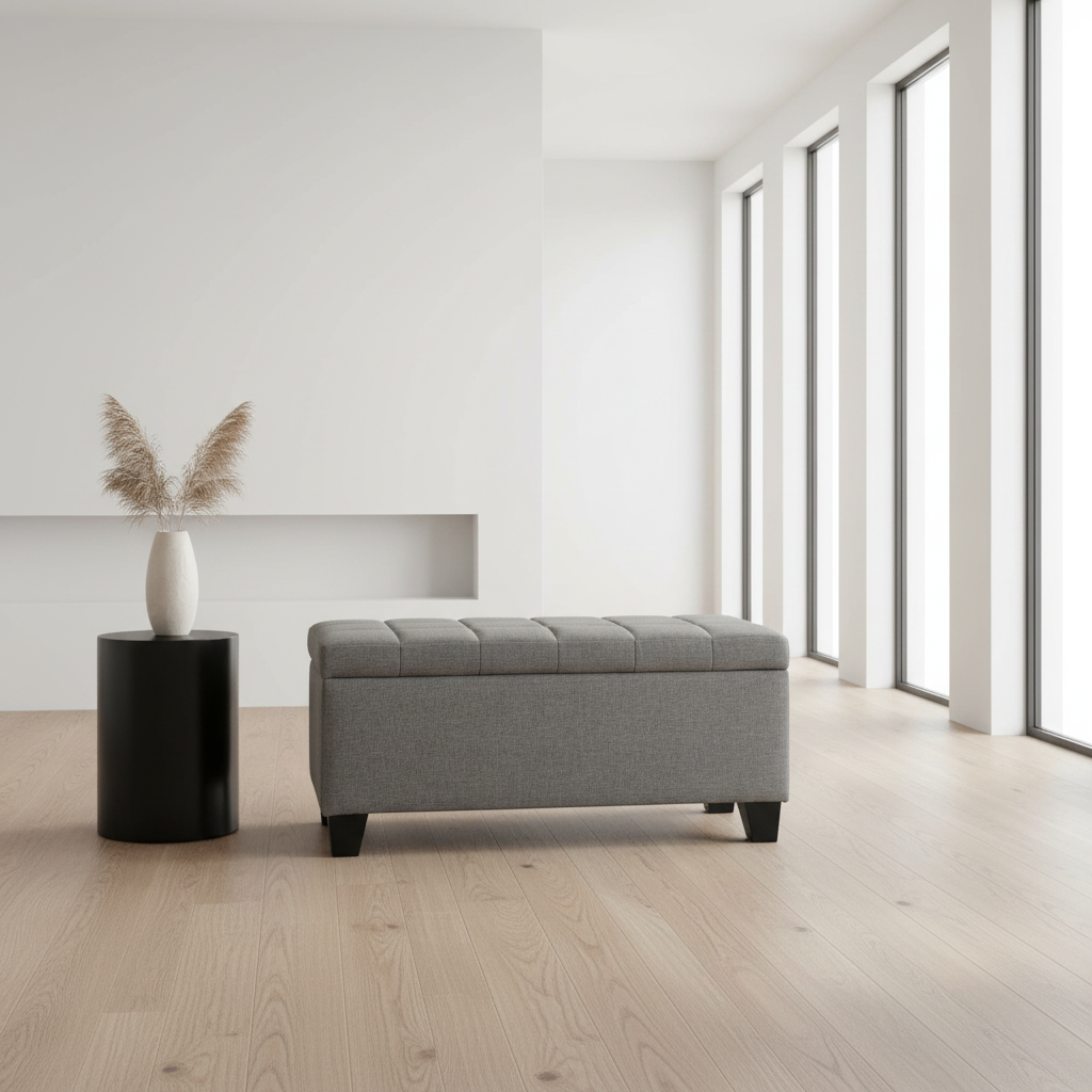 Lila-Storage Ottoman-Grey