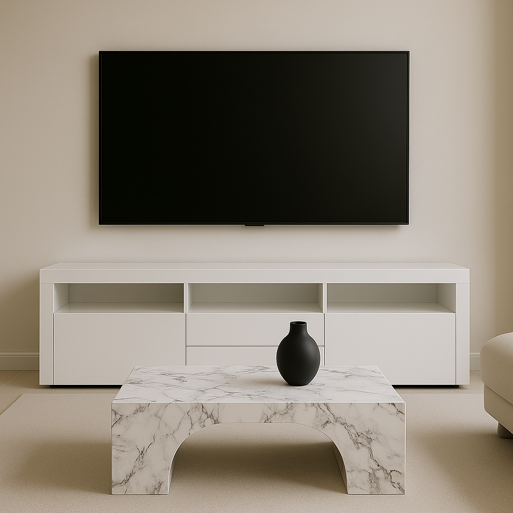 NOUVEAU MEUBLE TV BLANC