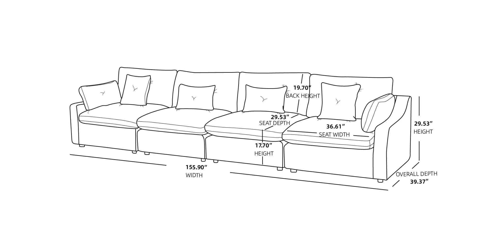 Sky Cloud Sectional Sofa
