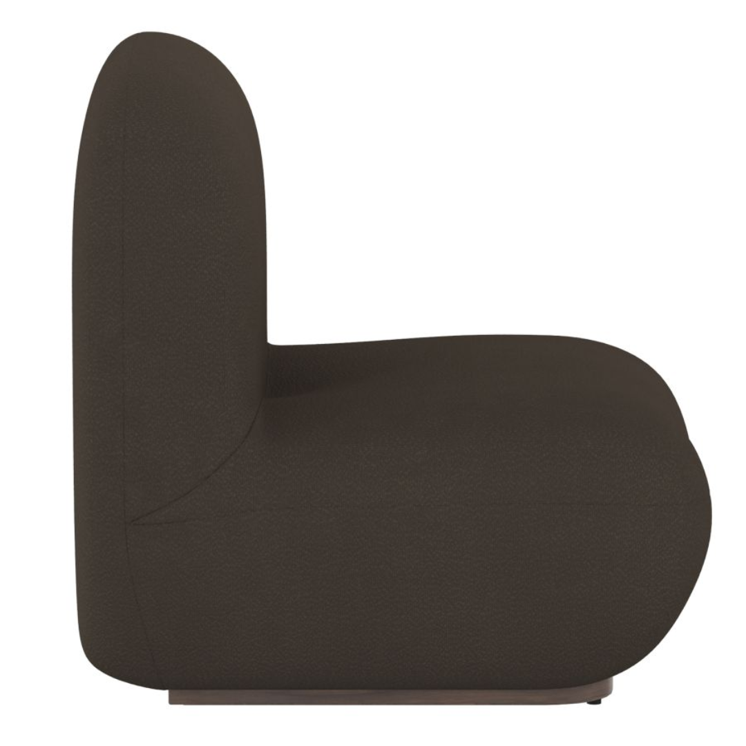 Fauteuil d'appoint Zilano en boucle anthracite