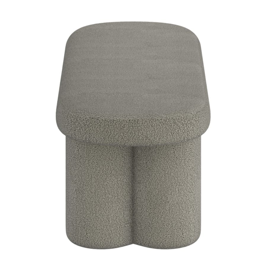 Banc Azoro avec tissu bouclé doux