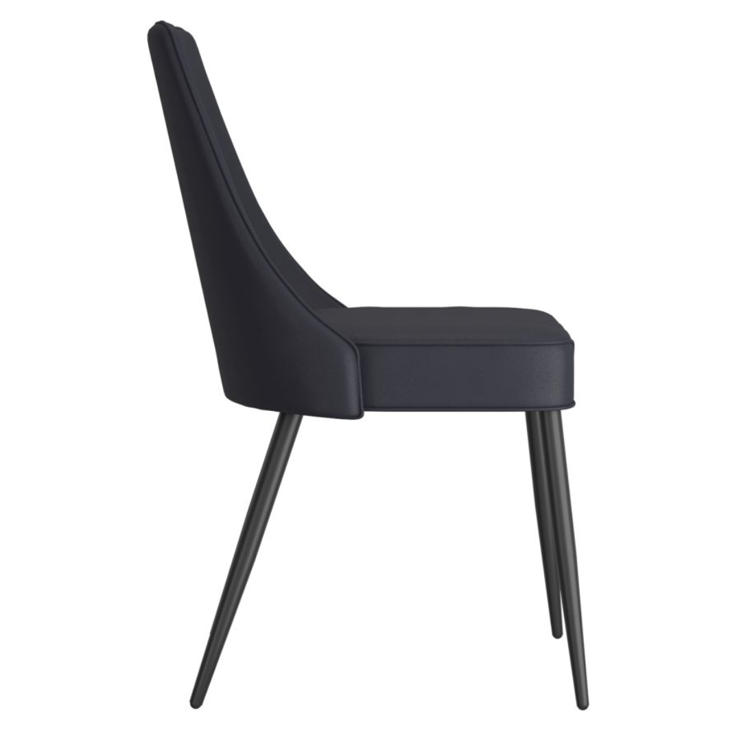 Chaise de salle à manger Koda, similicuir, lot de 2