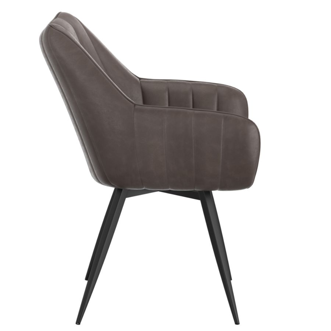 Chaise de salle à manger pivotante et d'appoint Talon, ensemble de 2