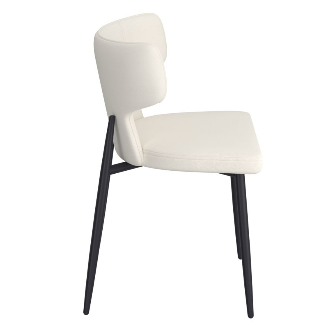 Chaise de salle à manger Olis, lot de 2, similicuir