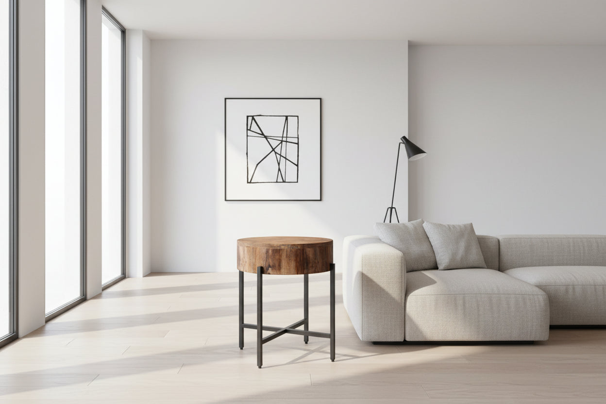 Table d'appoint ronde Blox