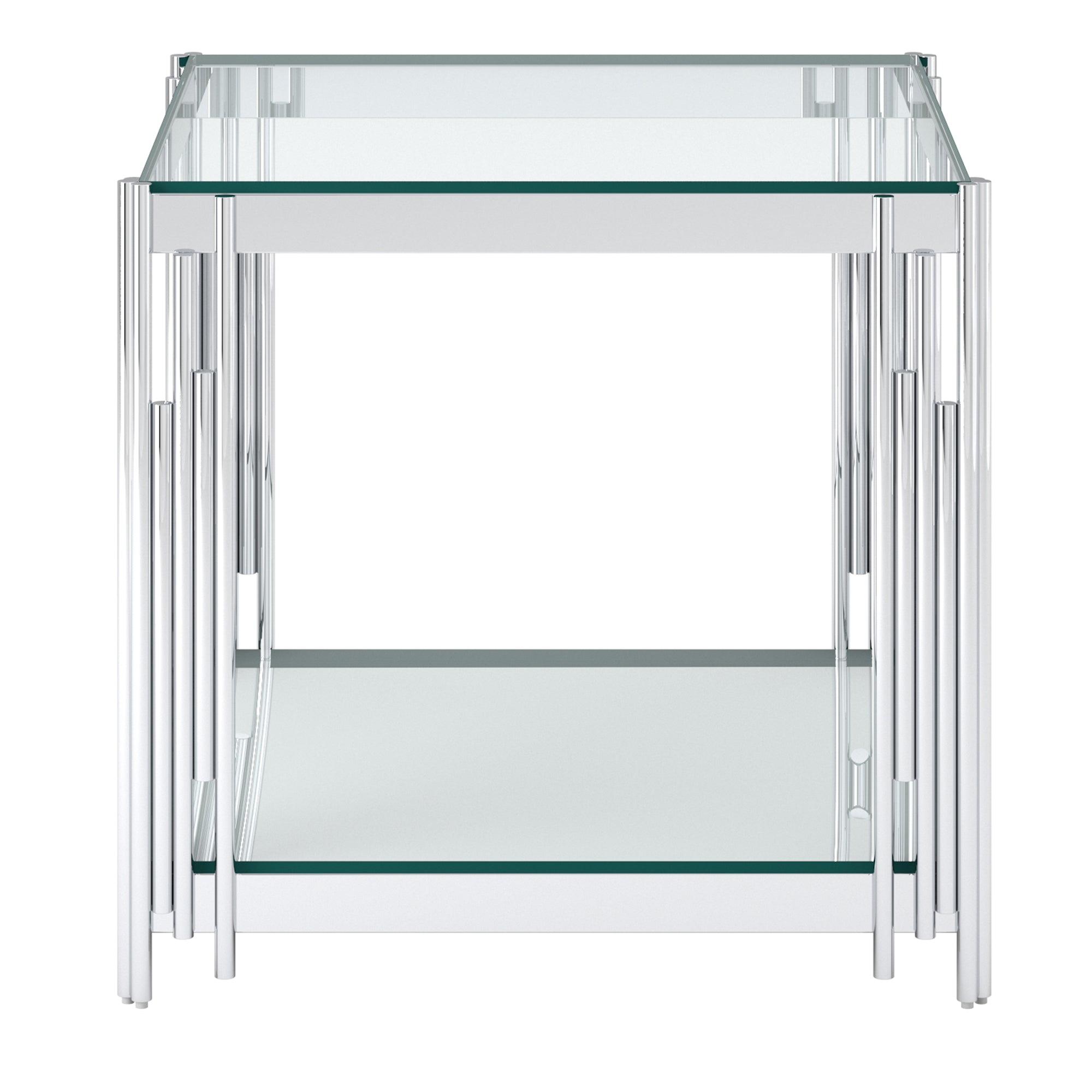 Grande table d'appoint Estrel en argent