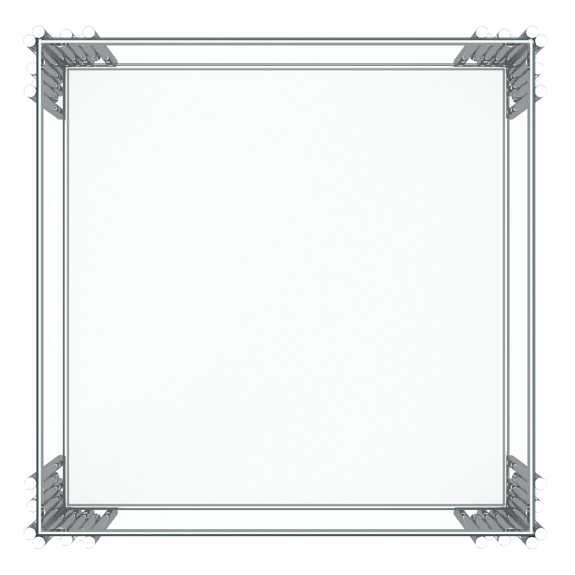 Estrel Large Accent Table in Silver