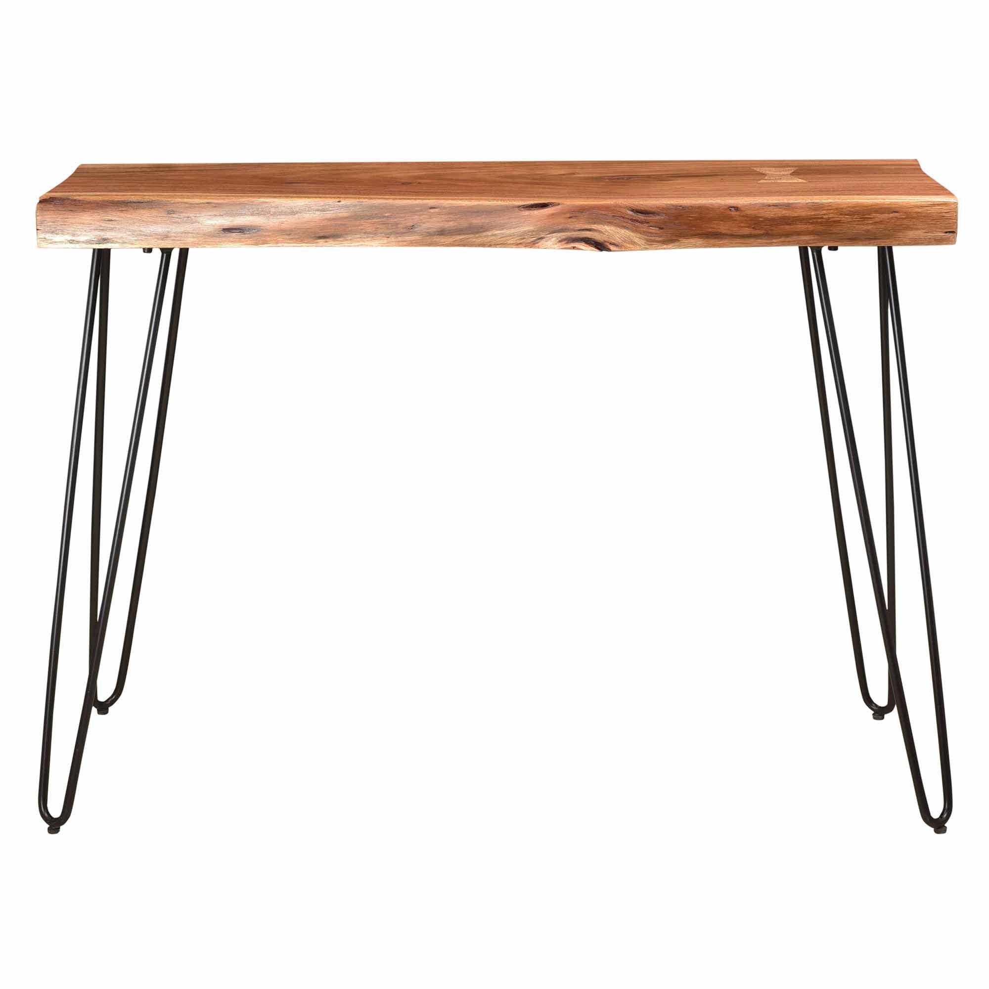Console/bureau Nila en naturel et noir