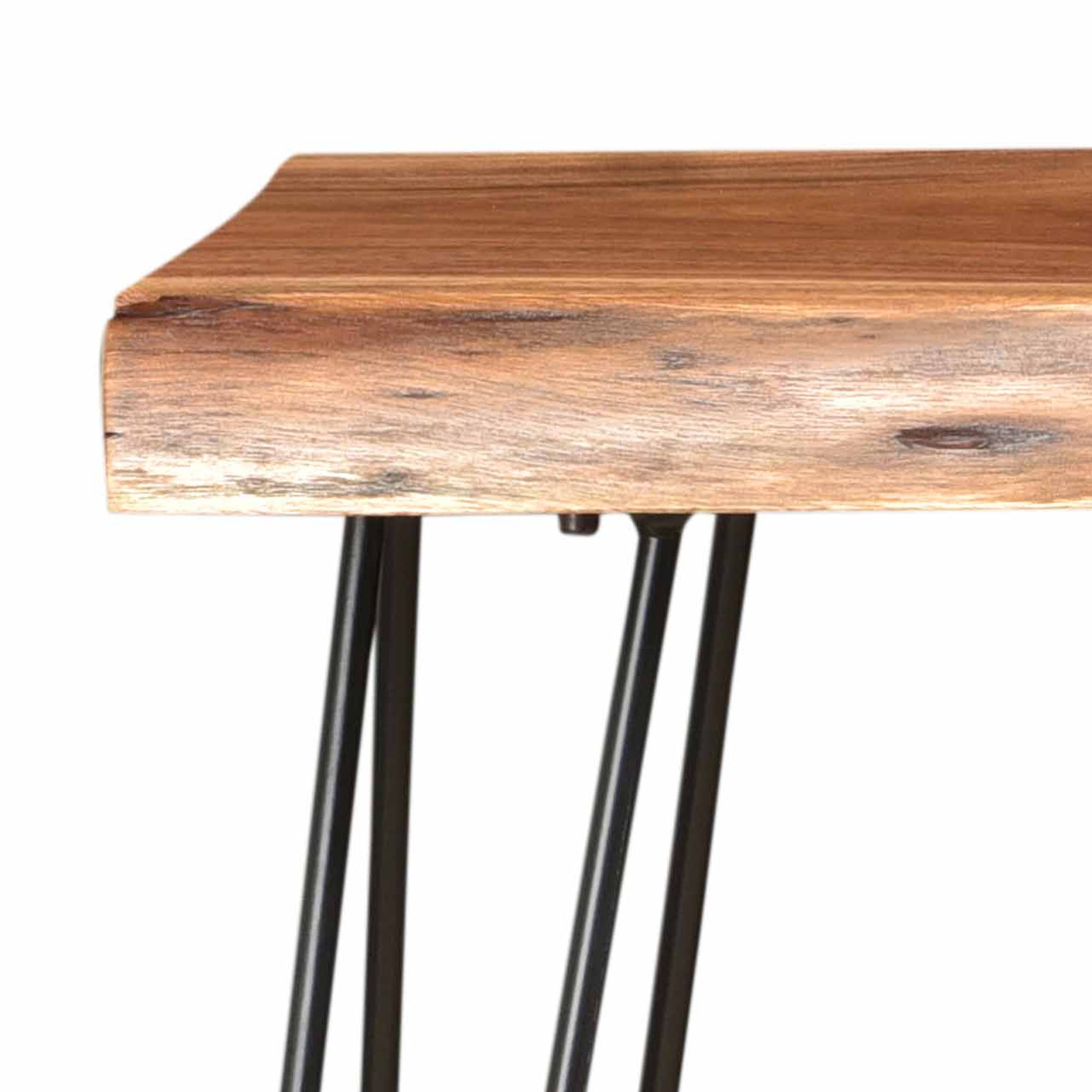 Console/bureau Nila en naturel et noir