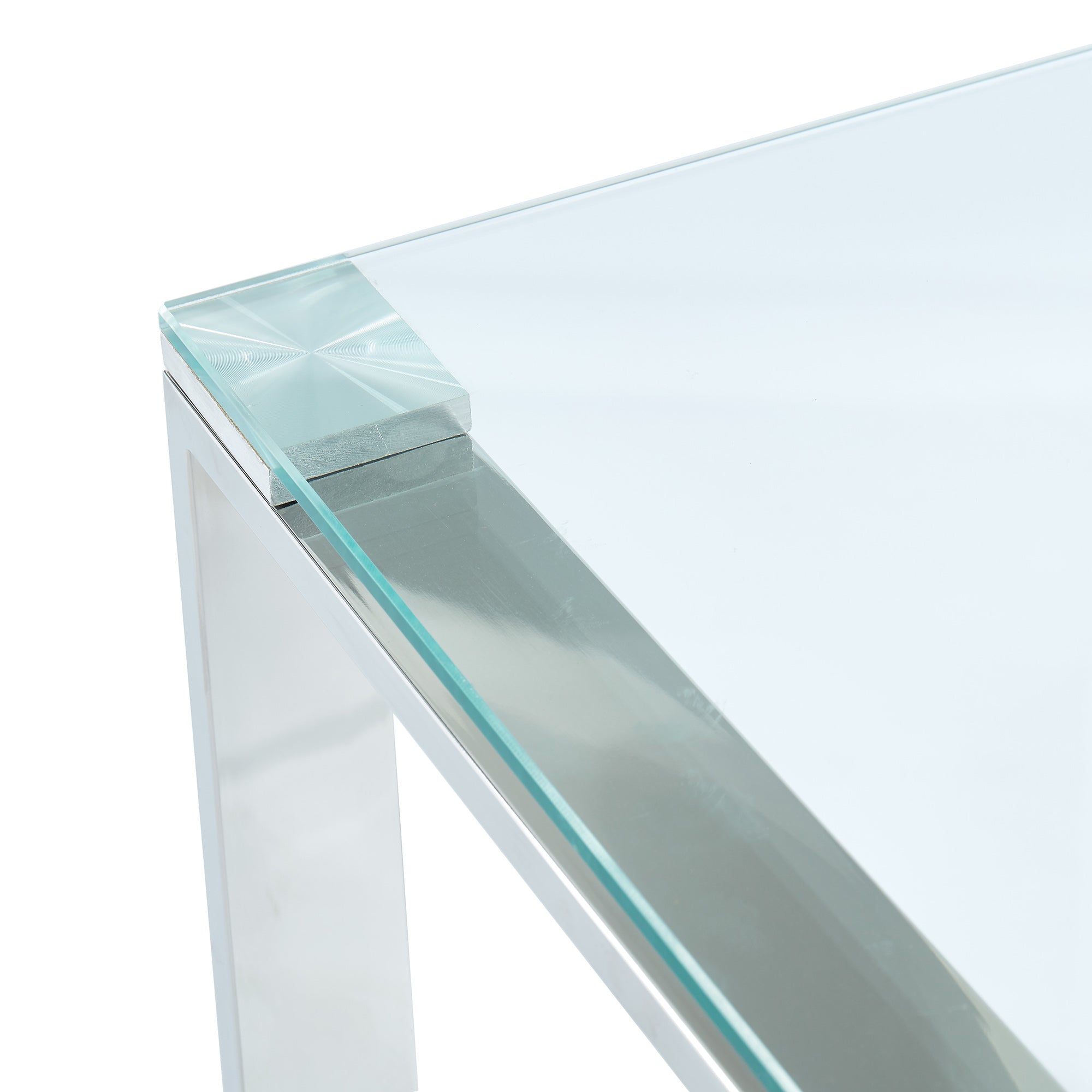 Console/bureau Zevon en argent