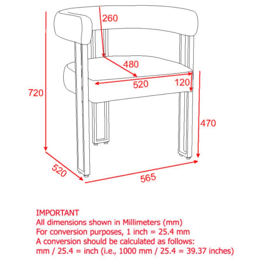 Chaise de salle à manger Scarlet, lot de 2