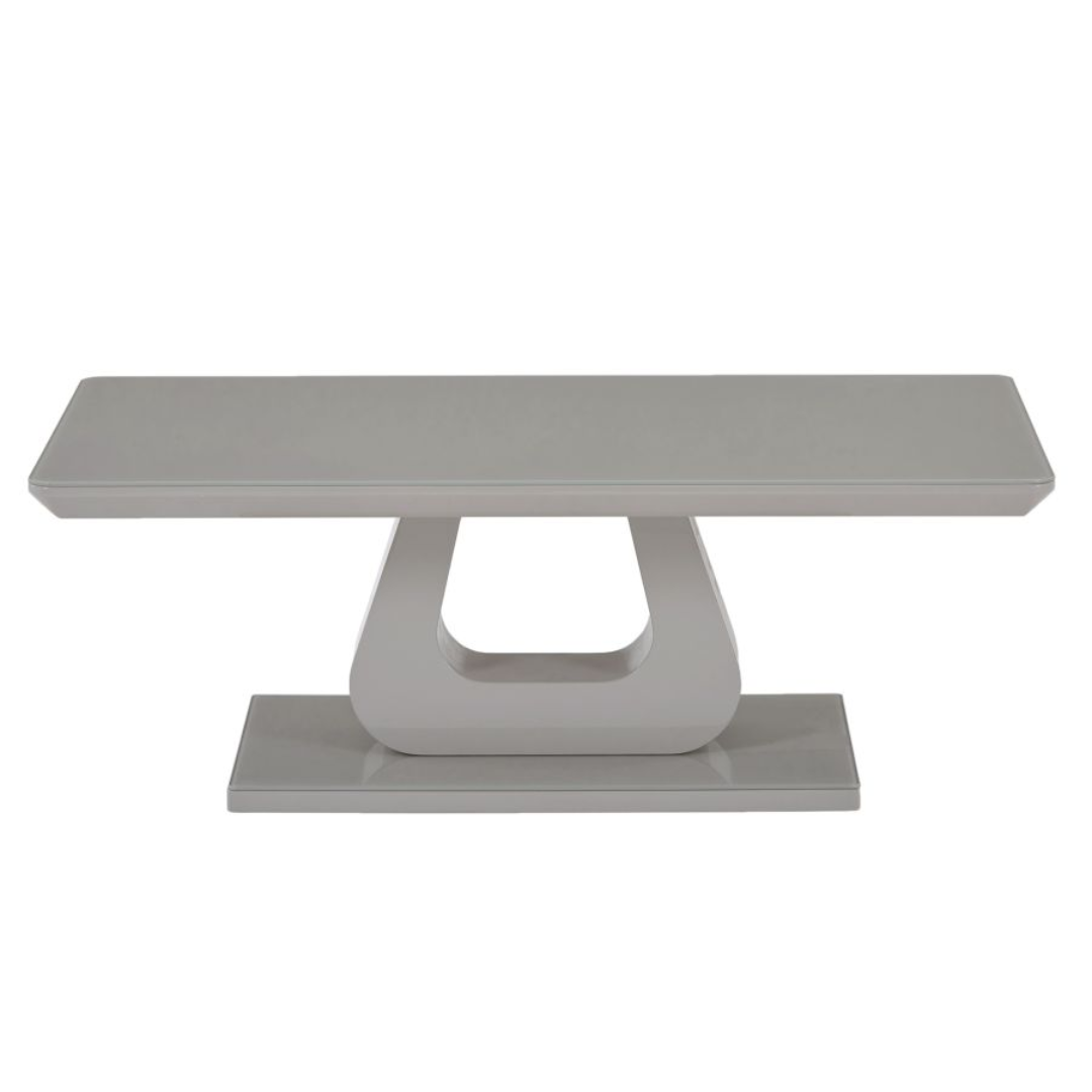 Table basse rectangulaire Corvus en gris chaud