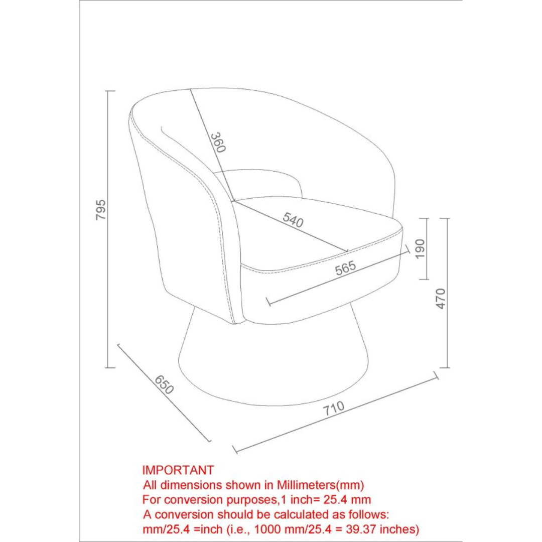Fauteuil d'appoint Santo