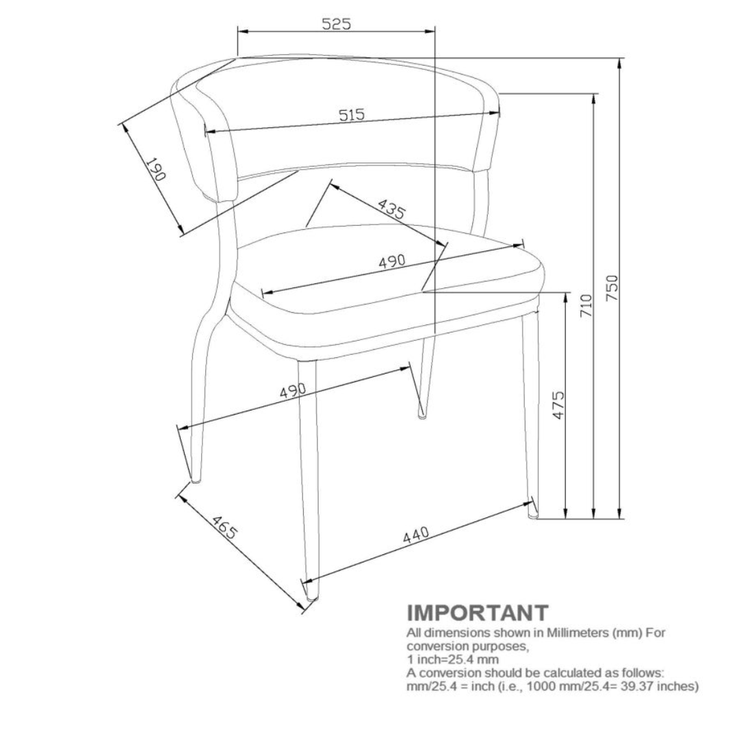 Chaise de salle à manger Kazan, lot de 2