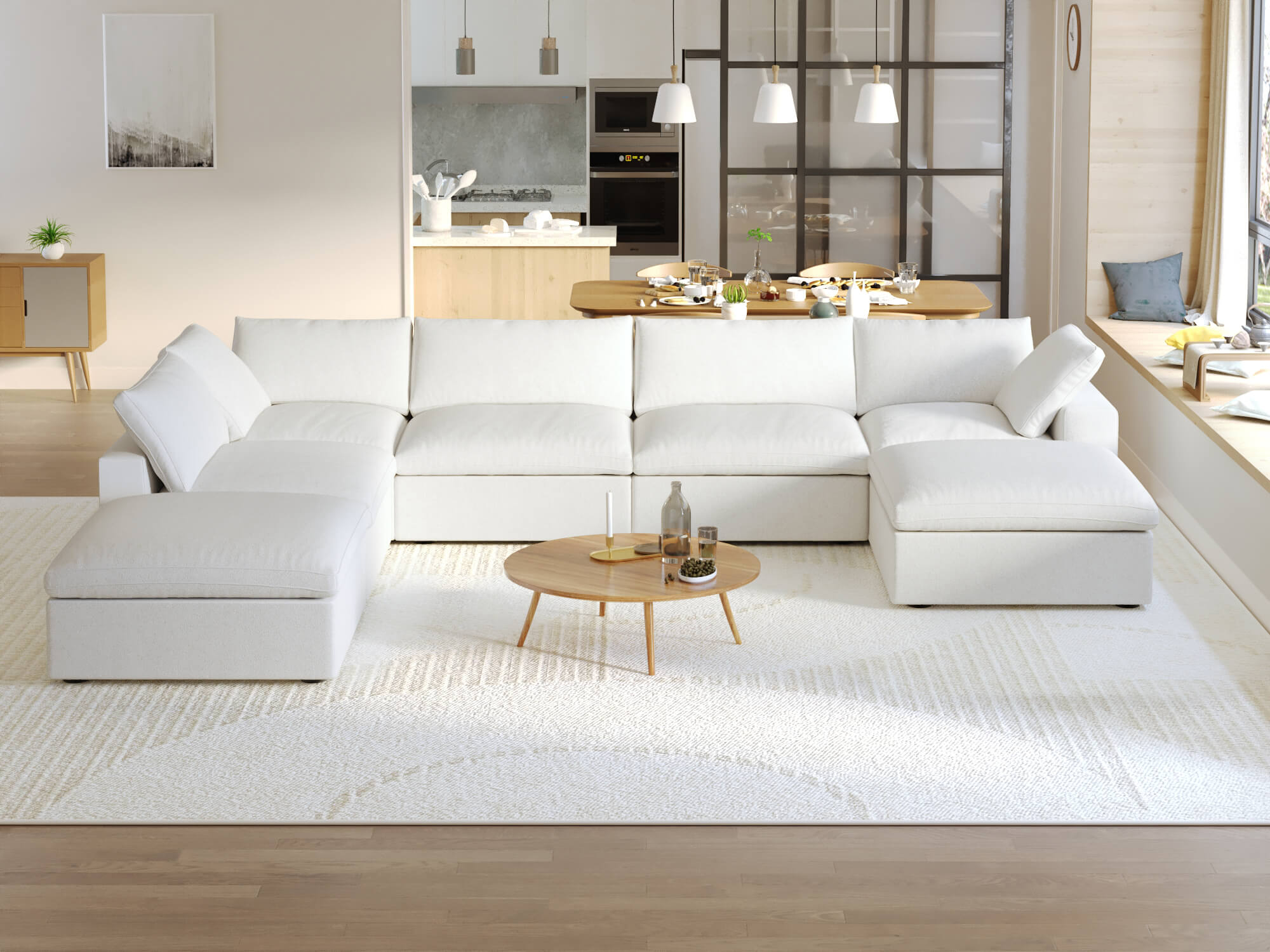 Zen Sky Cloud Sectional Sofa