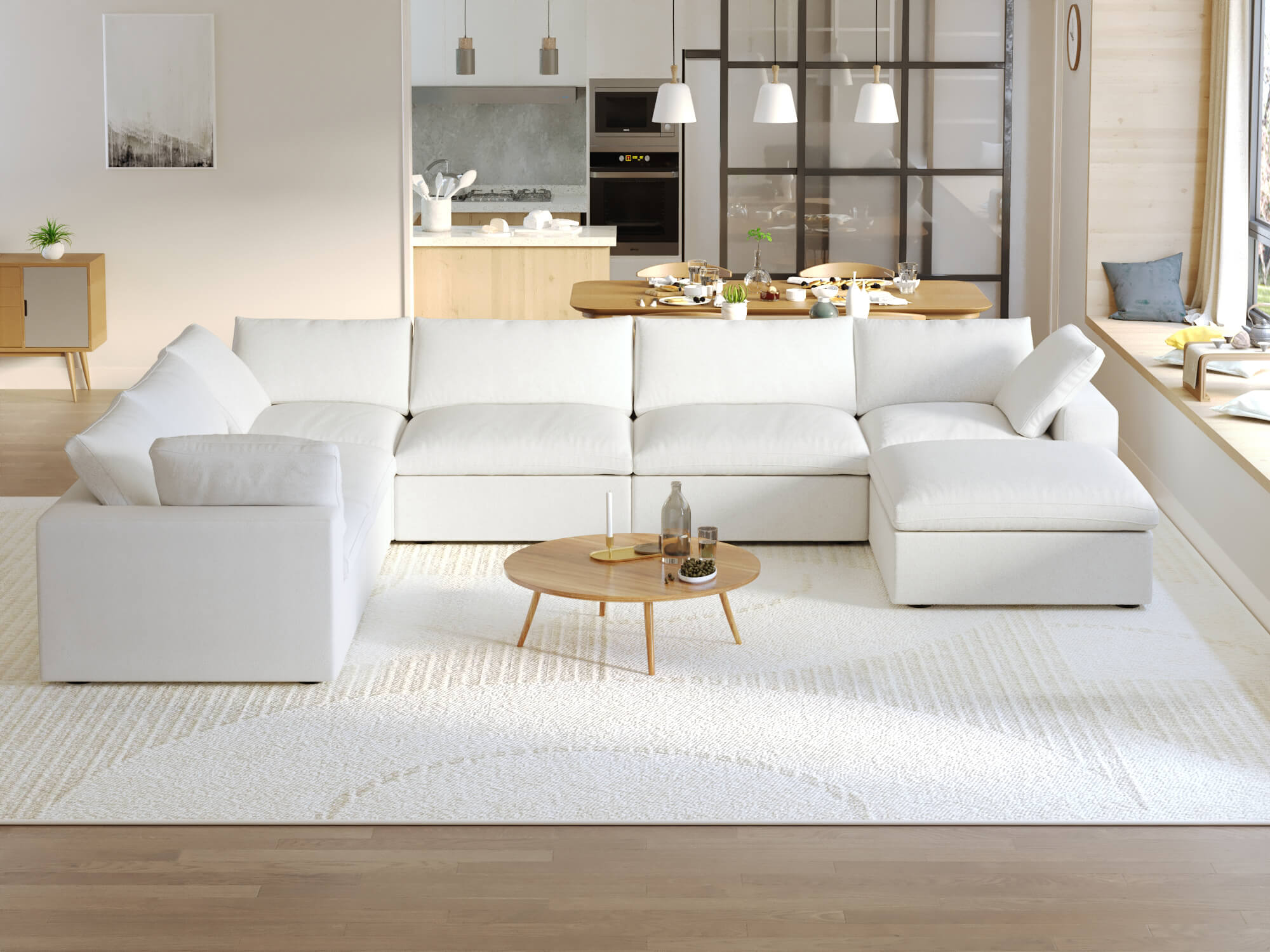 Zen Sky Cloud Sectional Sofa