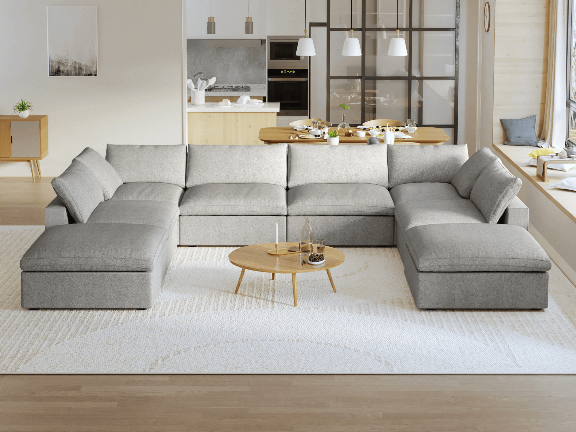 Zen Sky Cloud Sectional Sofa