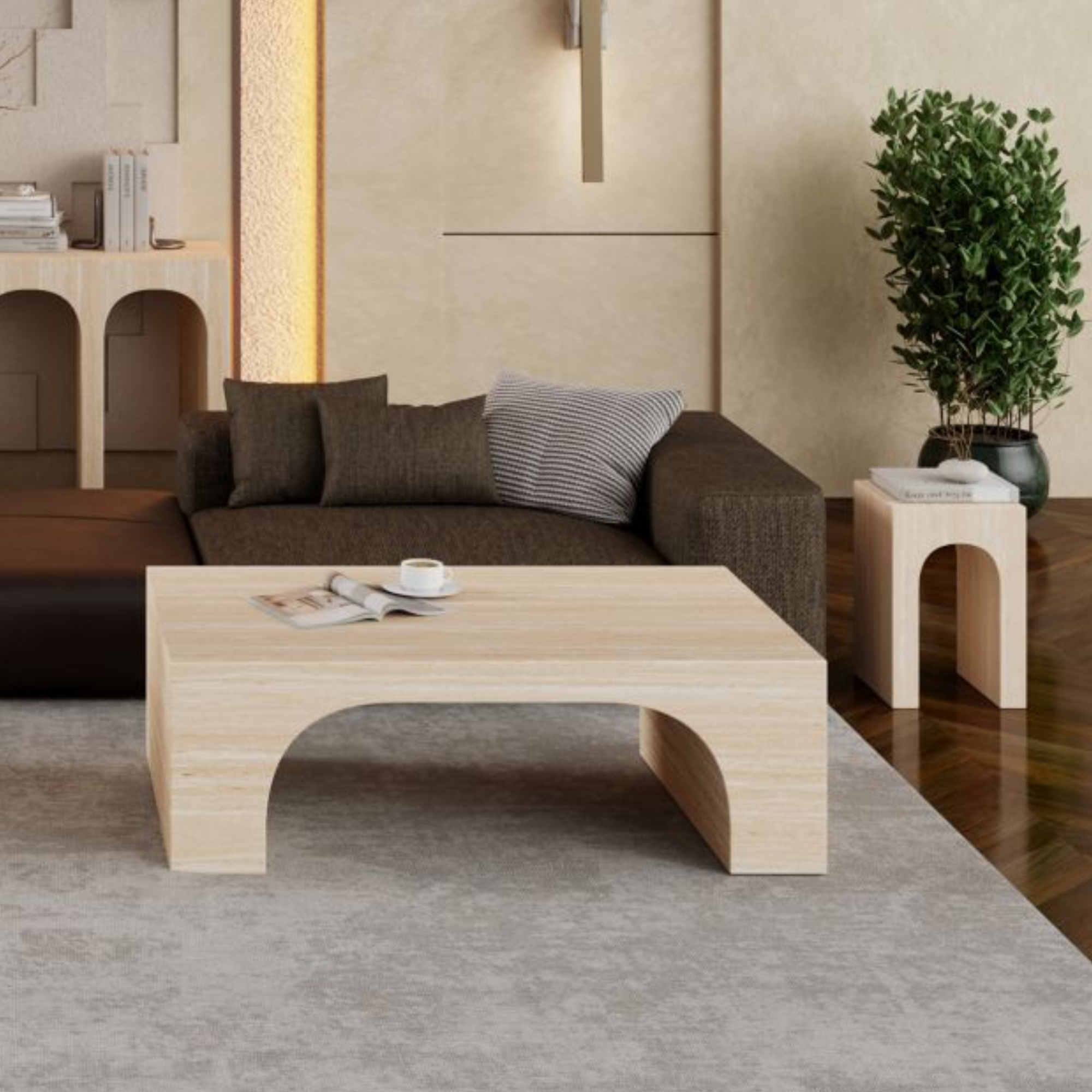 Atticus Contract Grade Rectangular Coffee Table