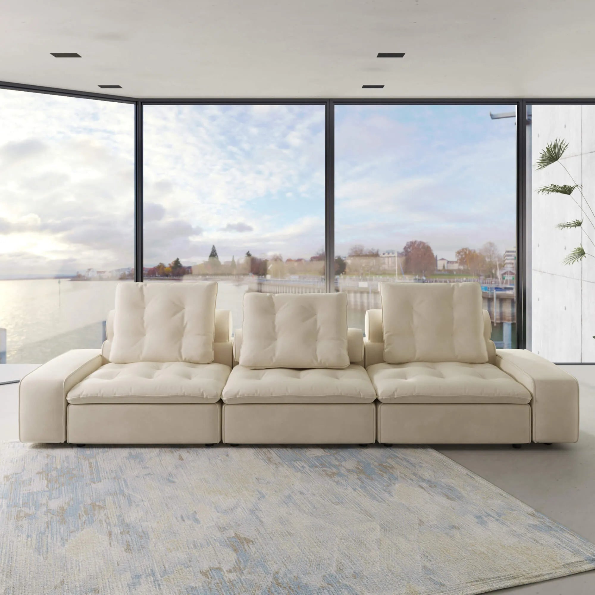 Sky Cloud Deluxe Adjustable Sectional Sofa