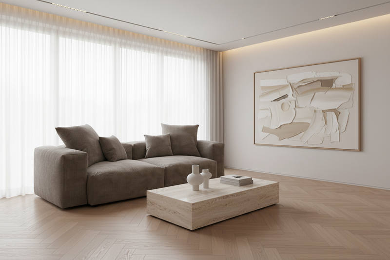 Inovo Modular Corduroy Sectional Sofa