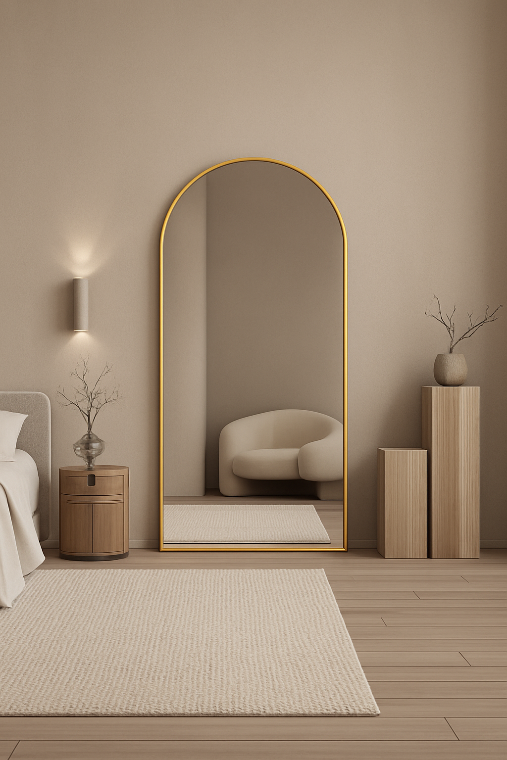 Sofia Gold Mirror 80"