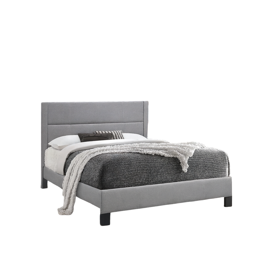 Lit en tissu gris clair IF-5354