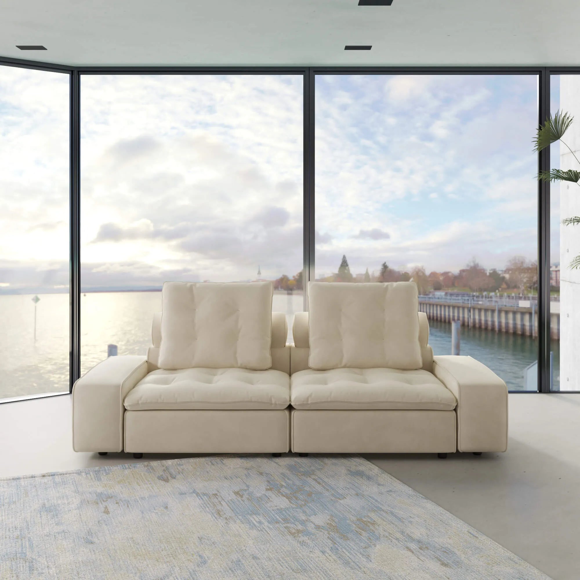 Sky Cloud Deluxe Adjustable Sectional Sofa