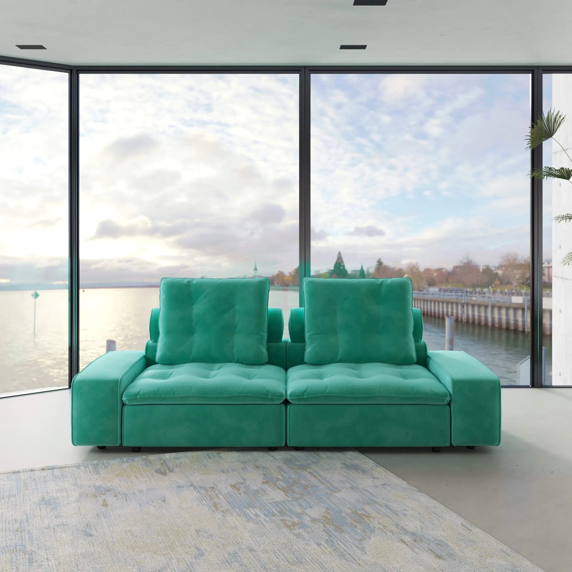 Sky Cloud Deluxe Adjustable Sectional Sofa
