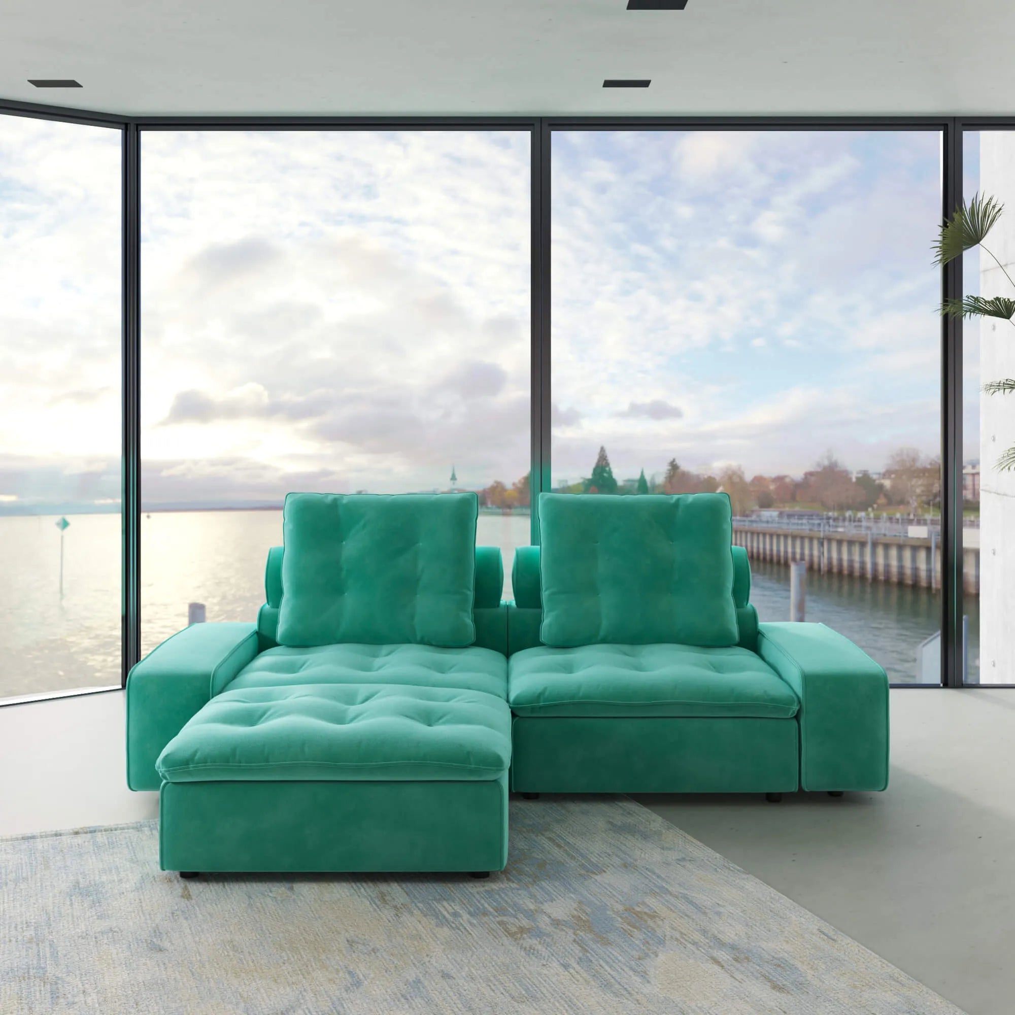 Sky Cloud Deluxe Adjustable Sectional Sofa