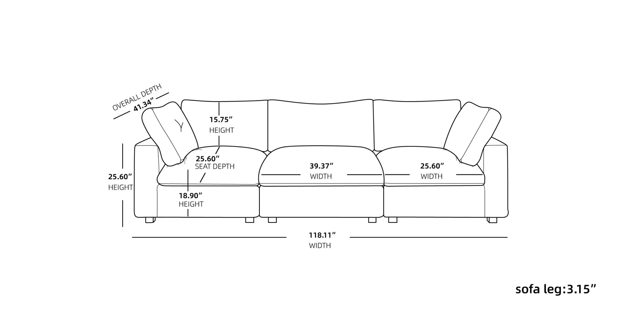 Sky Cloud Pro Sectional Sofa