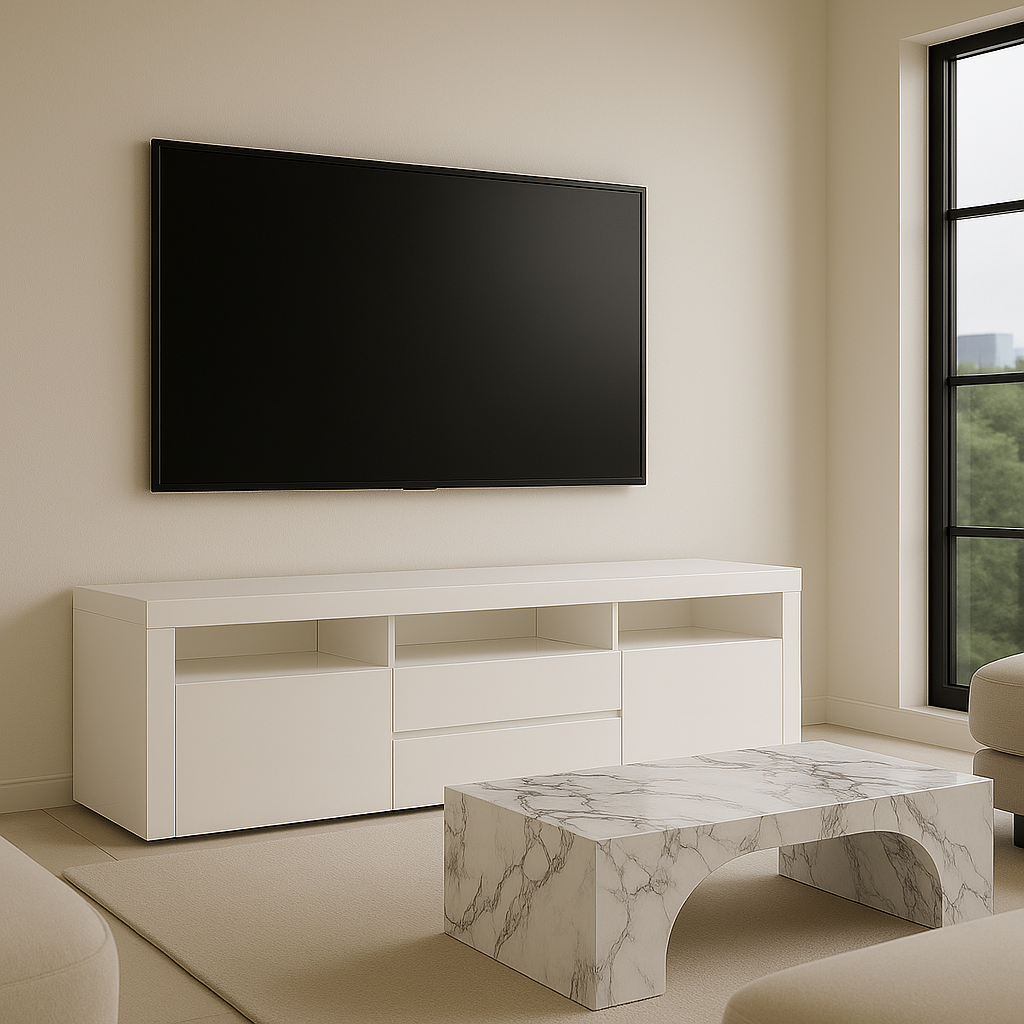 NOUVEAU MEUBLE TV BLANC